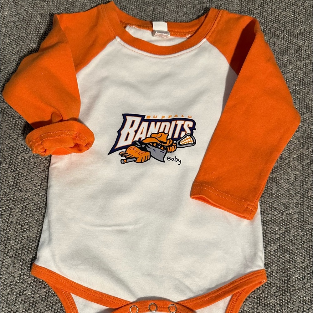 Buffalo Bandits baseball t style  onsie